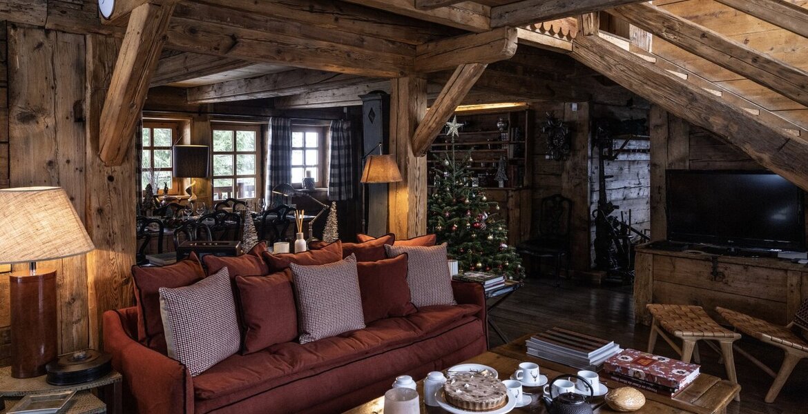 Luxury Chalet in Megève with Nordic Bath and Sauna