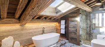 Luxury Ski Chalet in Megève with Pool and Spa