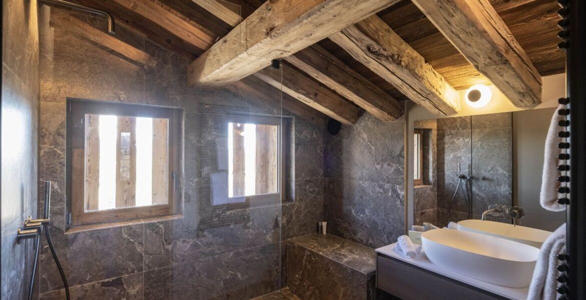 Luxury Ski Chalet in Megève with Pool and Spa