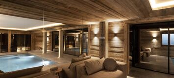 Luxury Ski Chalet in Megève with Pool and Spa