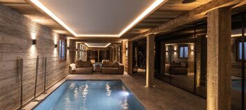 Luxury Ski Chalet in Megève with Pool and Spa