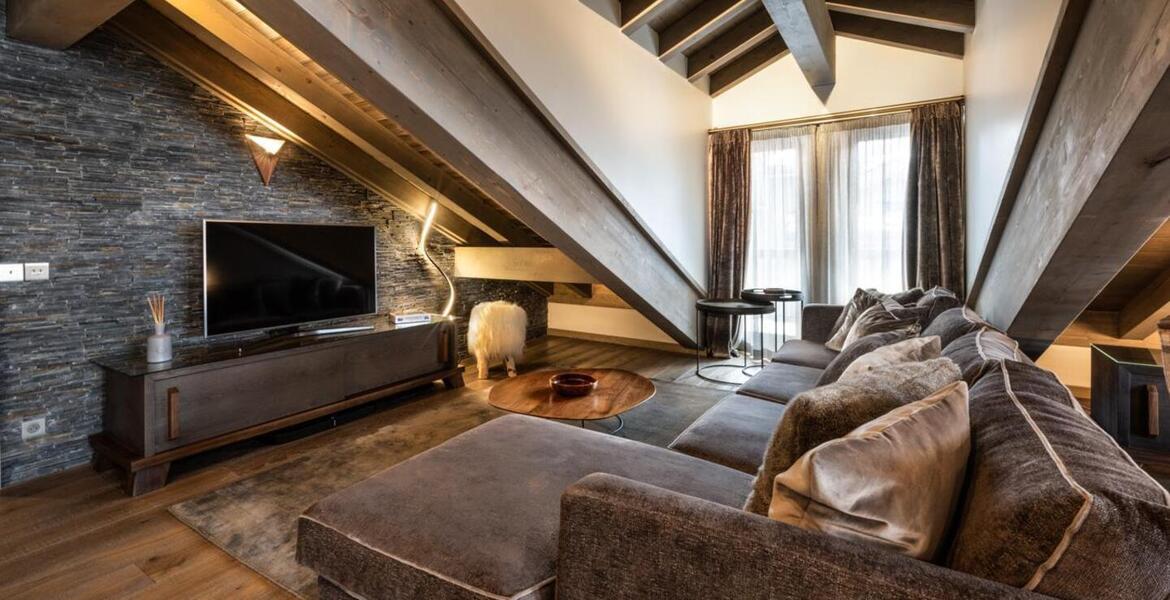 The penthouse in Courchevel 1650 Moriond