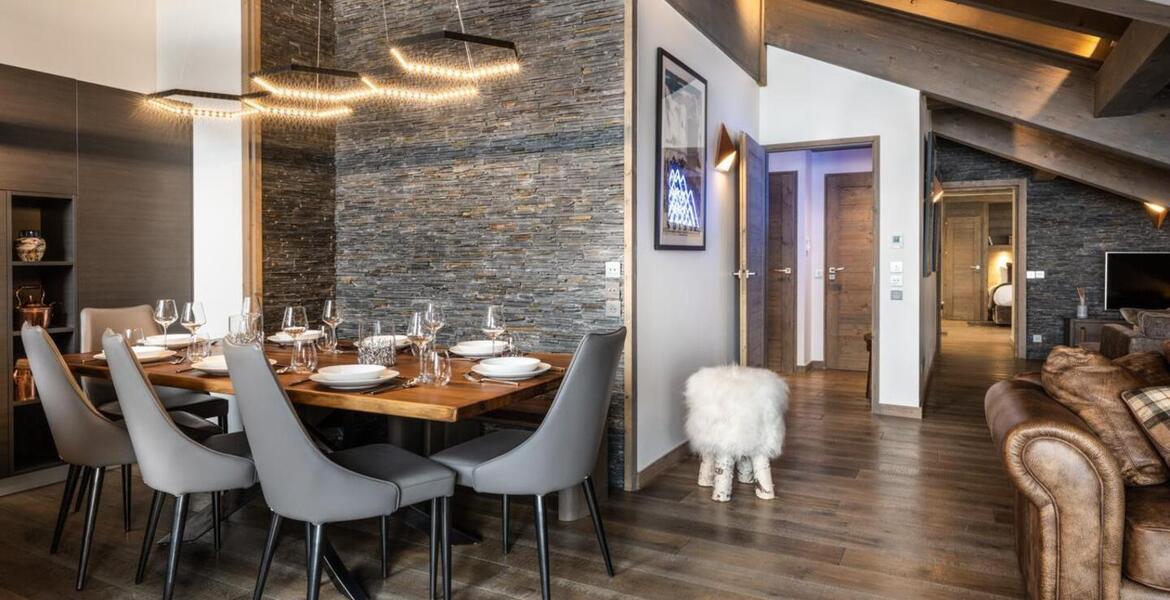 The penthouse in Courchevel 1650 Moriond