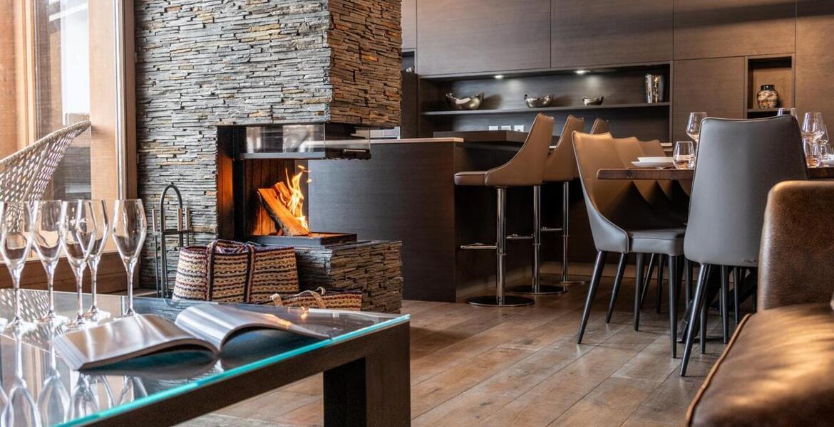 The penthouse in Courchevel 1650 Moriond