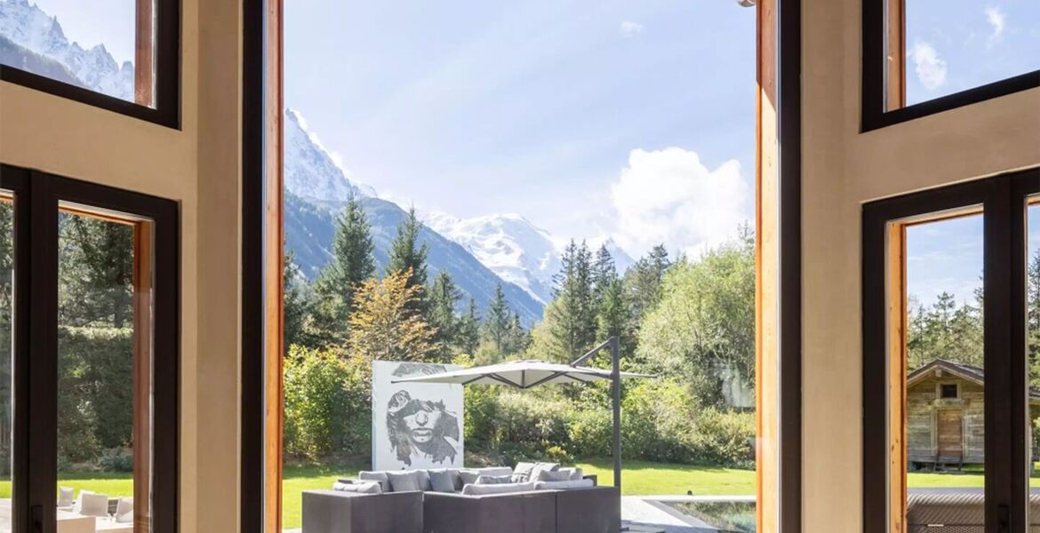 Chalet de luxe à Praz de Chamonix avec vue sur le Mont Blanc