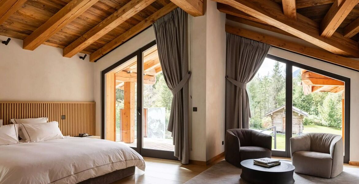Chalet de luxe à Praz de Chamonix avec vue sur le Mont Blanc