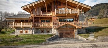 Luxury Chalet in Megève with Stunning Mountain Views