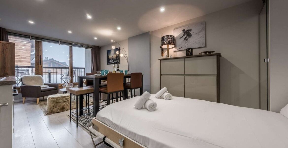 New apartment in Courchevel Moriond with ski-in access