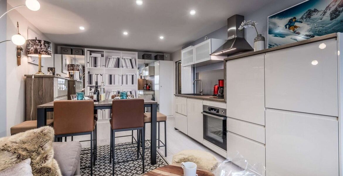 New apartment in Courchevel Moriond with ski-in access