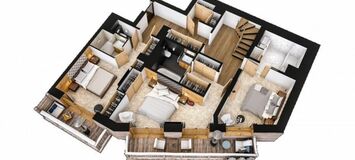 Роскошные Двухуровневые Апартаменты Куршевеле 1850