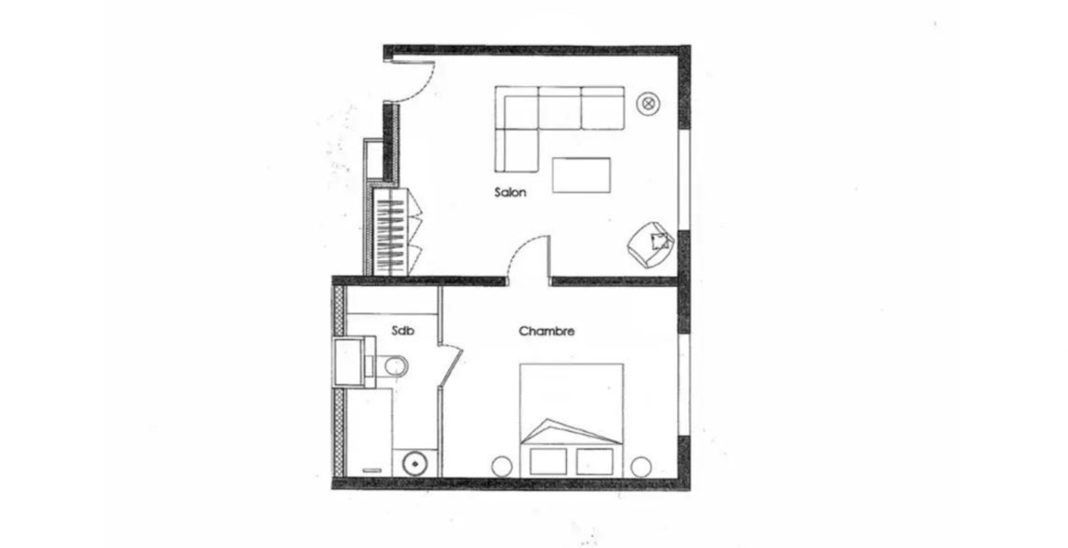 Stylish One-Bedroom Suite in Courchevel