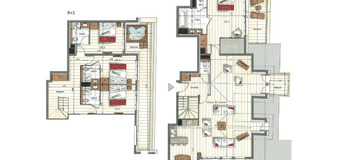 The penthouse in Courchevel 1650 Moriond