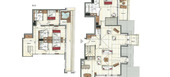 The penthouse in Courchevel 1650 Moriond