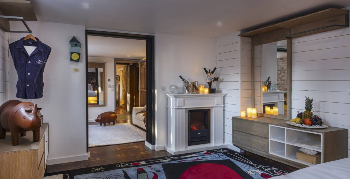 Elegant Suite with Fireplace and Jacuzzi in courchevel 1850