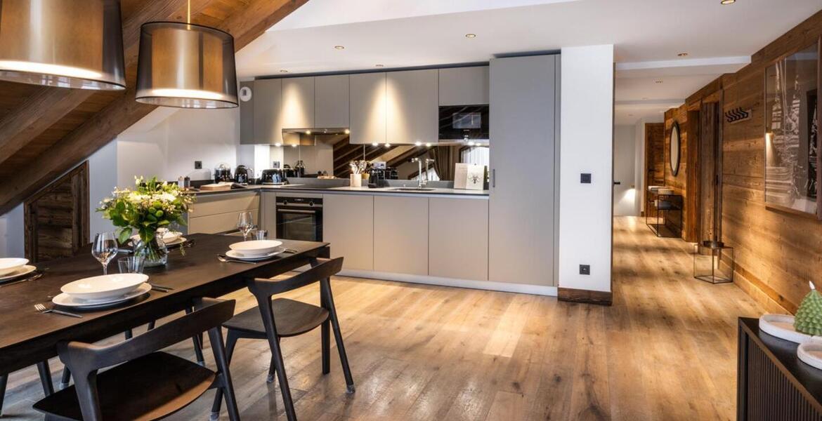 The duplex flat in Meribel