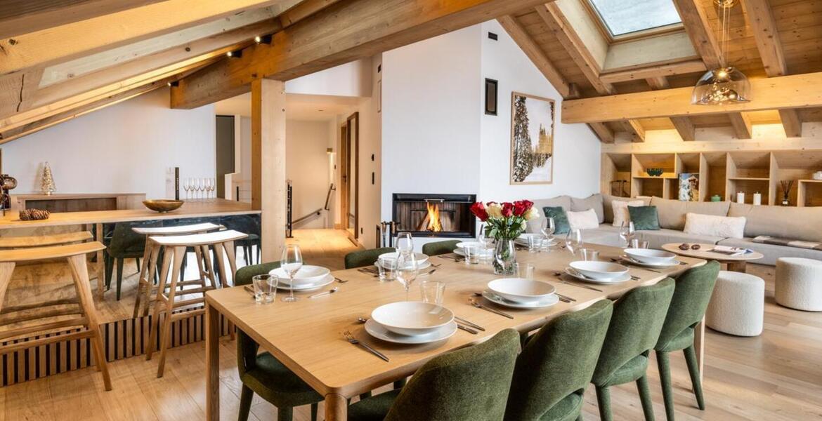 El ático dúplex en Meribel