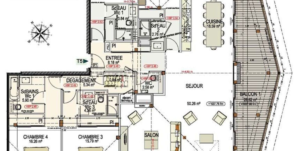 Spacious and New Apartment in Courchevel 1650