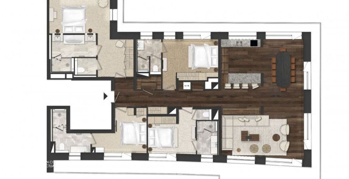 Appartement à louer à Courchevel 1850