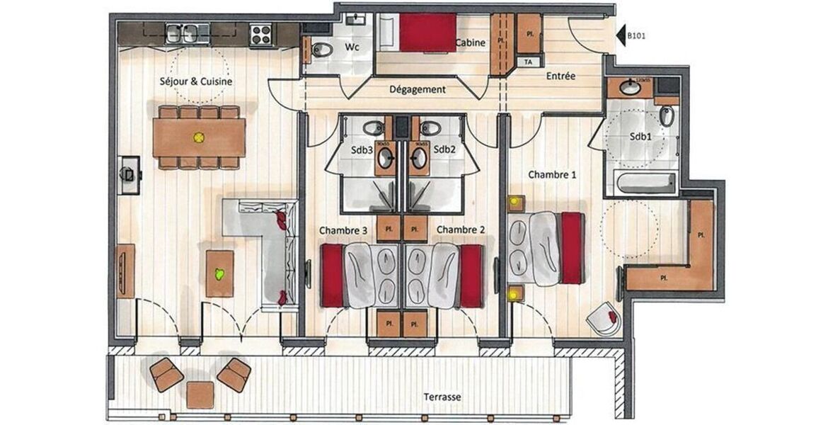 Appartement à louer aux Gets