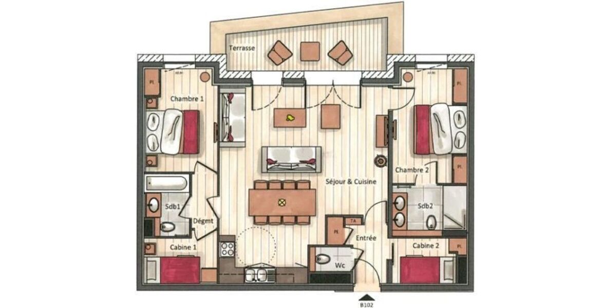 Apartment for rent in Les Gets