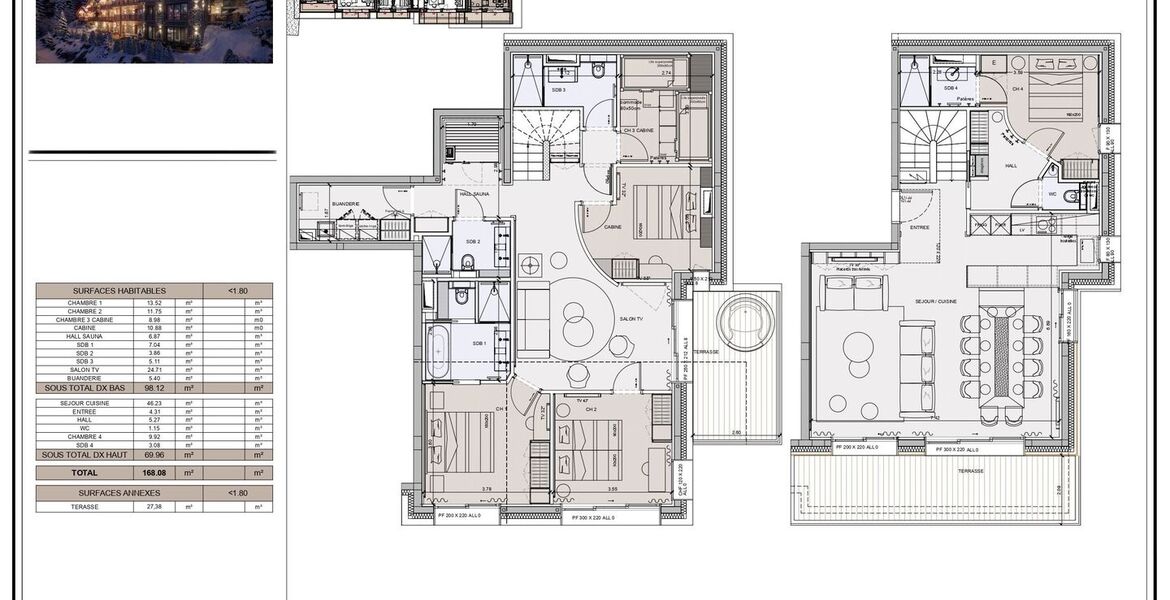 Apartment for rent in Residence Le Génépi Méribel