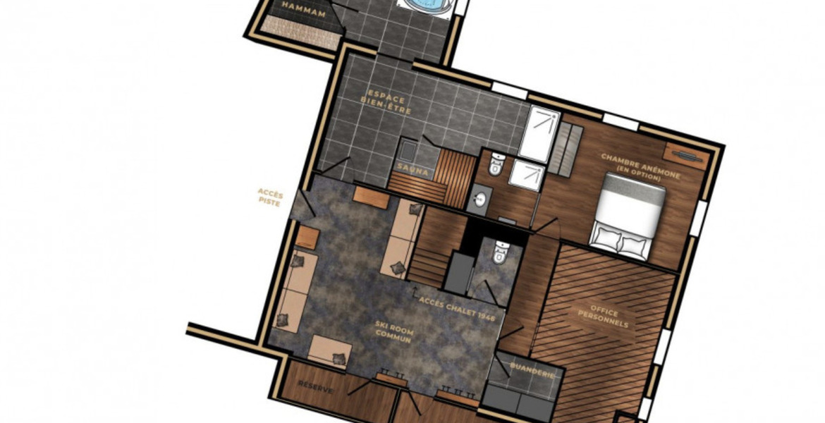 Шале в аренду в Куршевеле 1300 Le Praz с площадью 250 м²