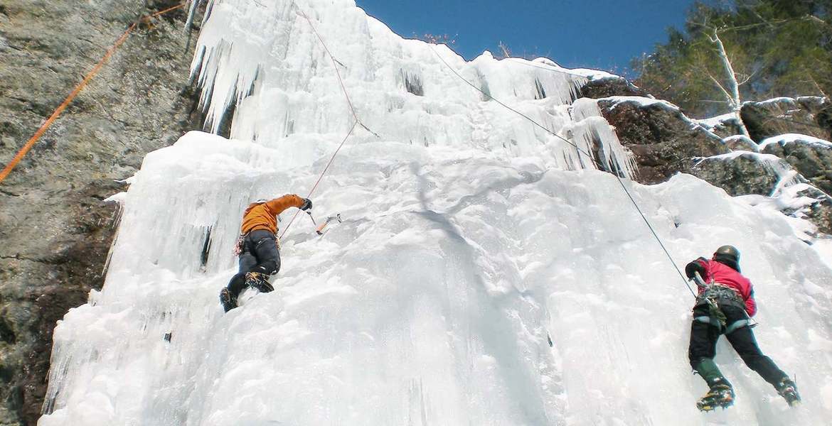 Escalade sur glace