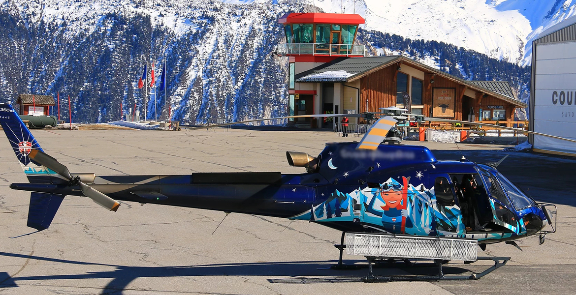 Tour en hélicoptère à Courchevel 