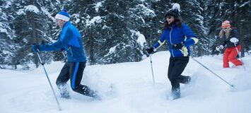 Hiking with snowshoes in Courchevel and Les Trois Vallées.
