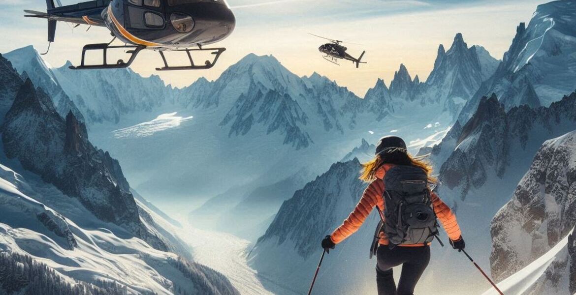 Heli-skiing Courchevel - Vallée de Susa
