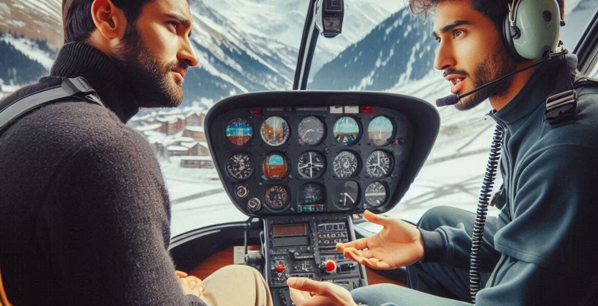 Helicopter Flying Lessons in Courchevel