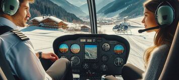 Helicopter Flying Lessons in Courchevel