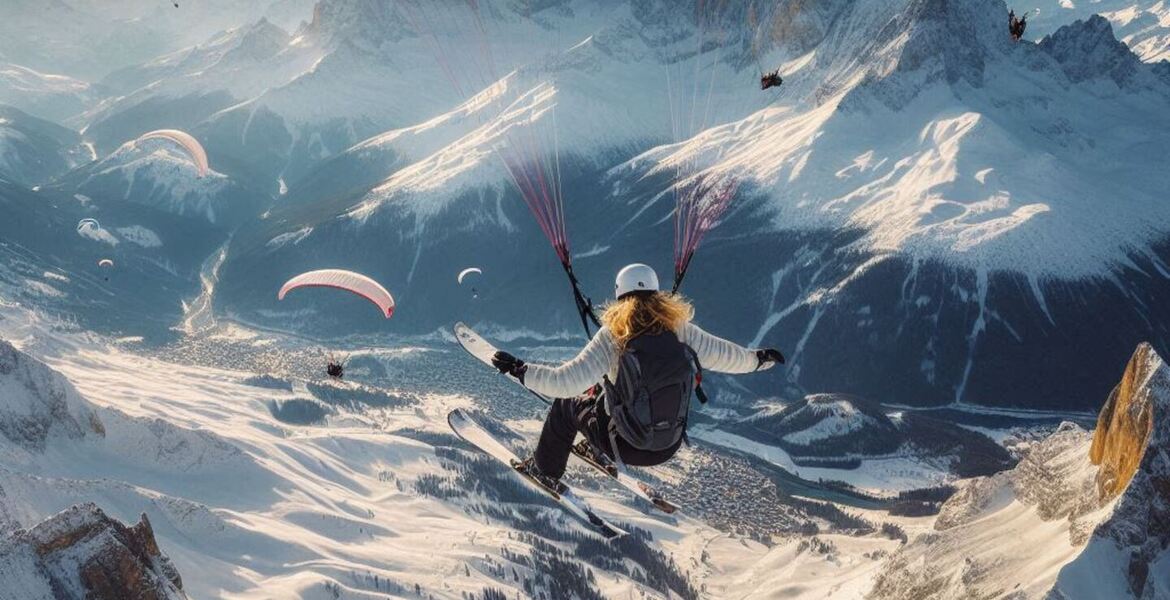 Paragliding in Courchevel 