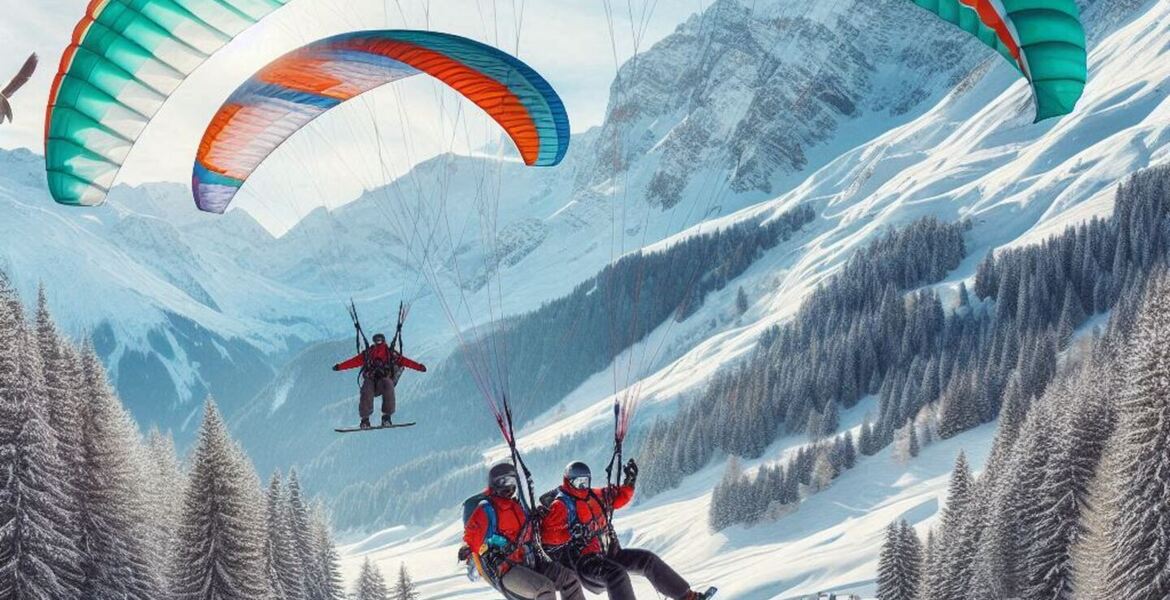 Paragliding in Courchevel 