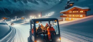 Night Discovery Piste Basher Ride in Courchevel