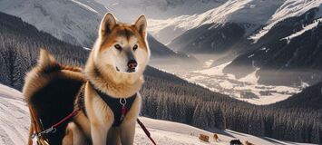 Mushing Dog Sledding