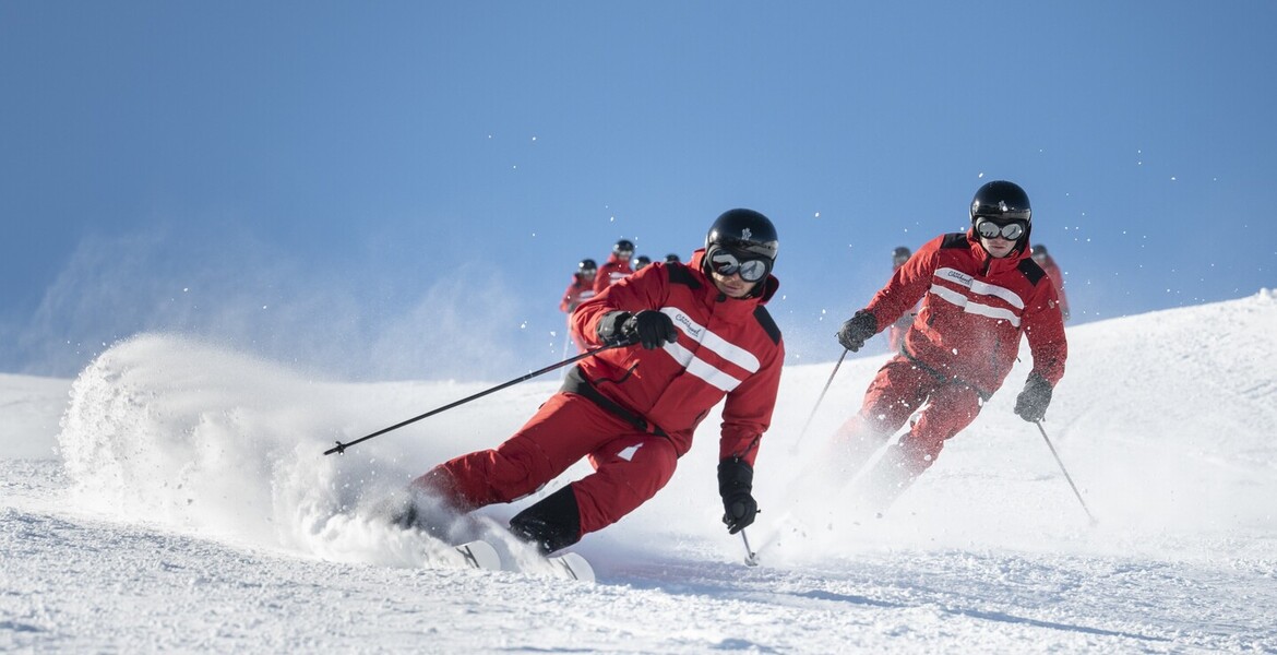Ski instructors in Courchevel